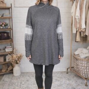 Krimson Klover Charcoal Cowl Neck Sweater